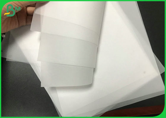 24 / 35inch Width Parchment Paper 50g 73g White Tracing Paper Roll For  Drawing